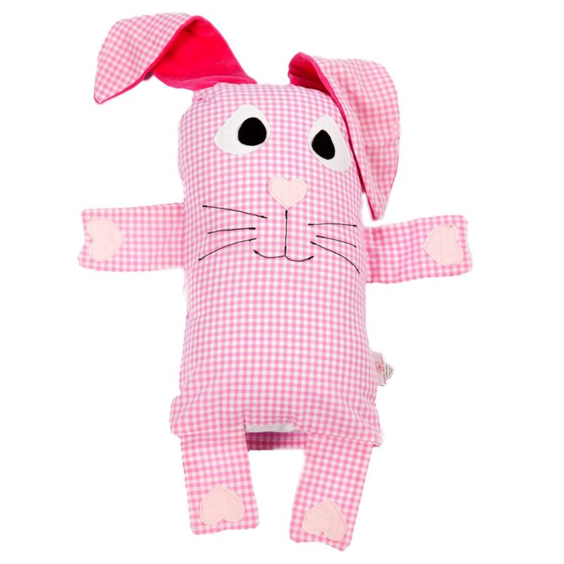 Almofada Naninha de Bebê Coelho Rosa- Colo de Mãe