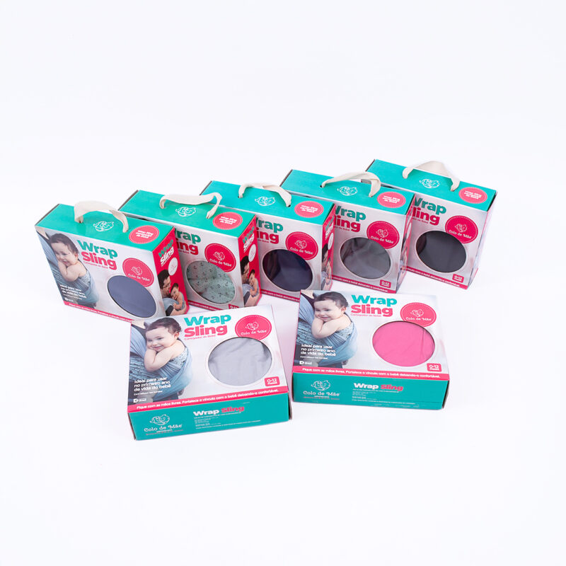 Wrap Sling Colo de Mãe 5m - malha 100% Algodão - Escolha a Cor
