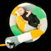 Cobra de Plush Multiuso Montessoriana Cabeça Verde Musgo 2,5m - Image 3