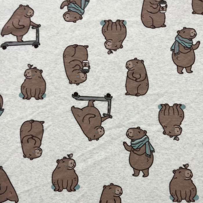 Toalha Bebê Maxi Capivara - 100cm x 100cm