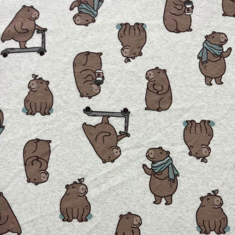 Toalha Bebê Maxi Capivara - 100cm x 100cm