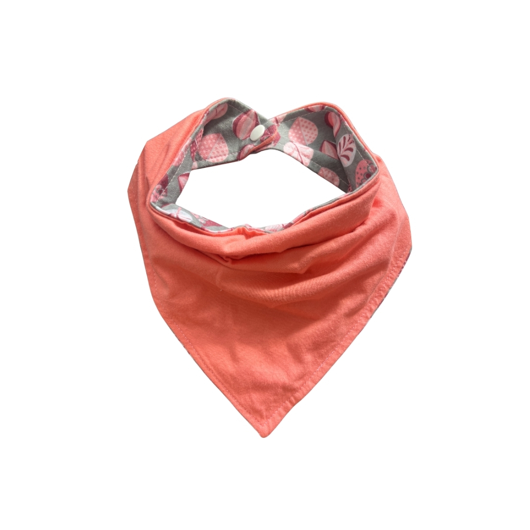 Babador Impermeável Bandana Folhas Dupla Face - Colo de Mãe - Imagem 2