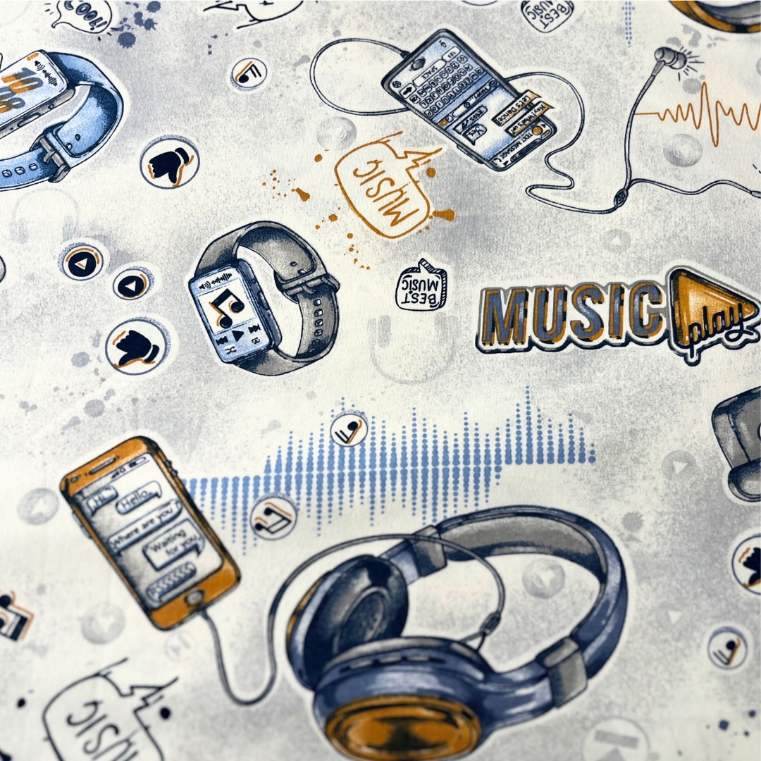 Toalha de Banho Adulto com Capuz Music - Colo de Mãe