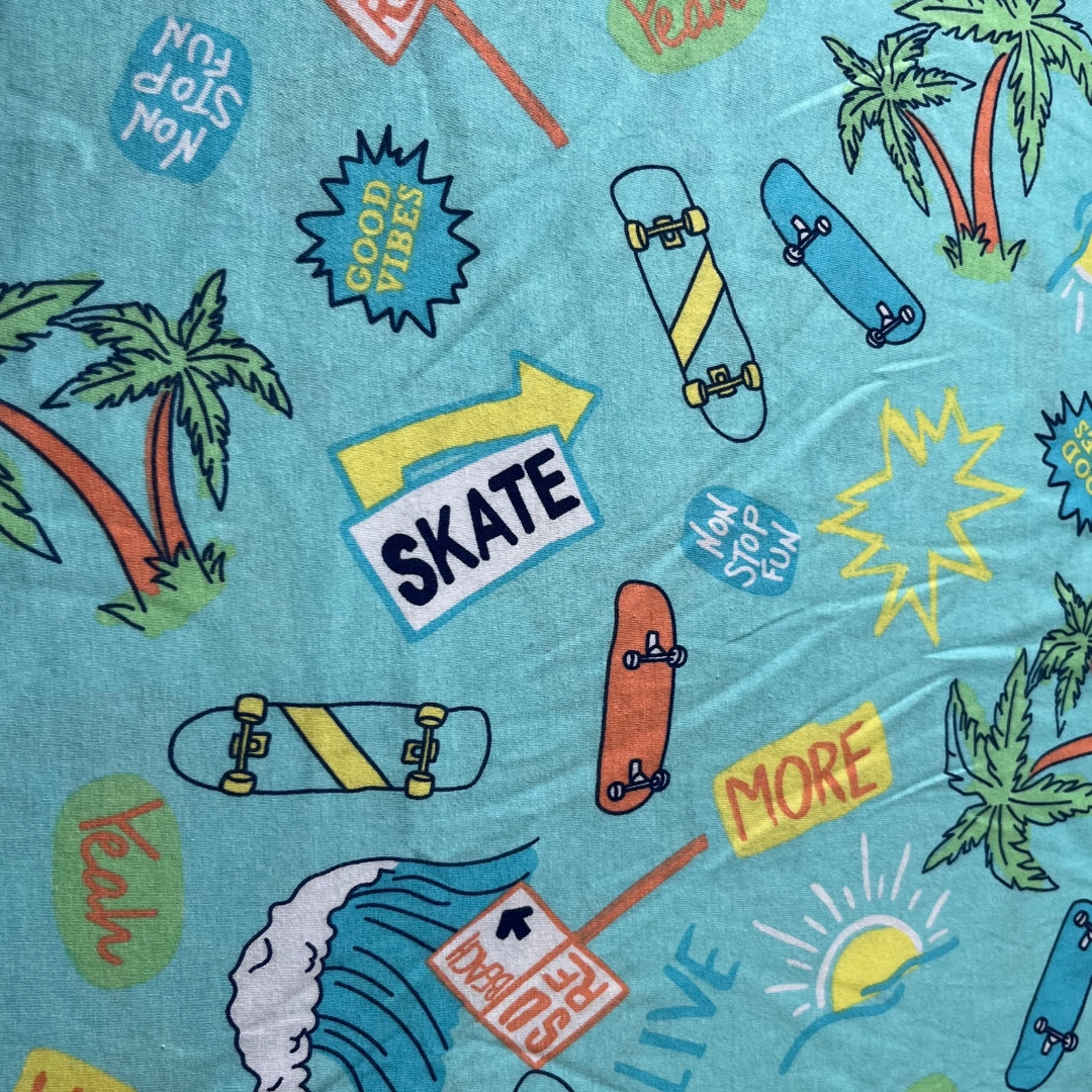 Toalha Bebê Maxi Skate - 100cm x 100cm