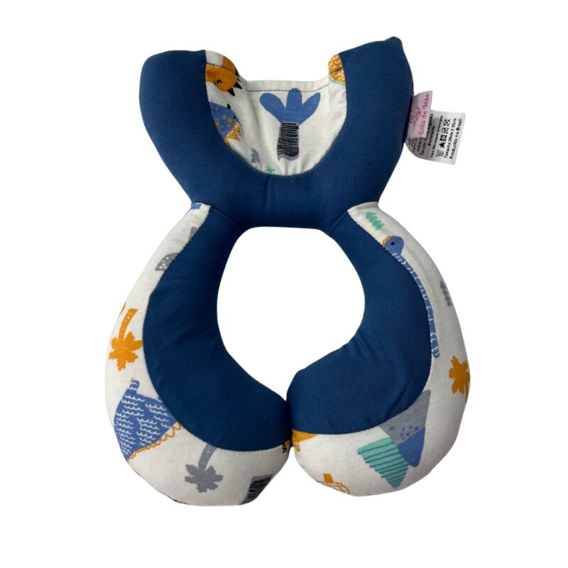 Almofada de Pescoço para Viagem Dino Azul