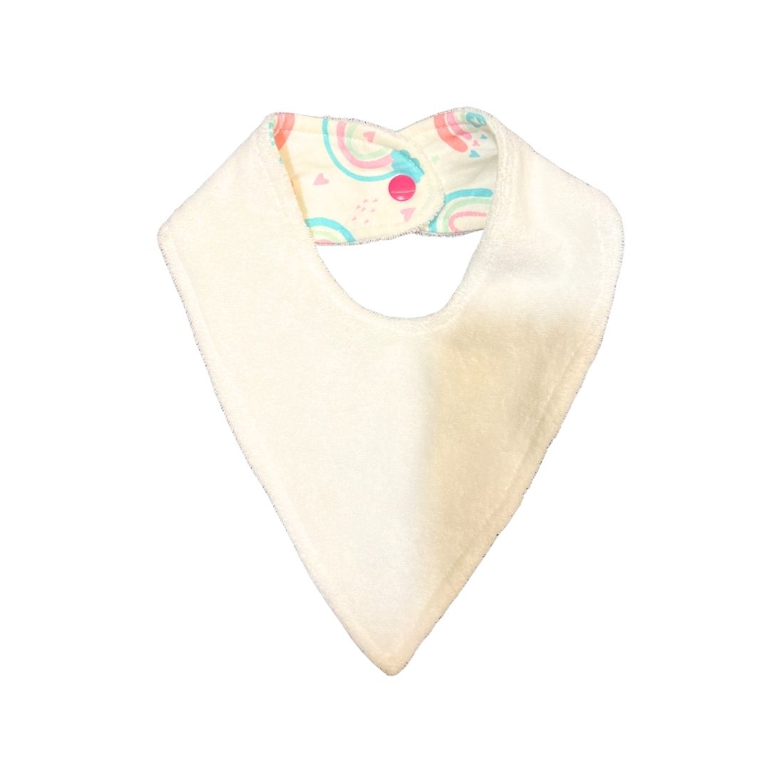 Babador Bandana Duplo Atoalhado Arco-íris Colo de Mãe - Imagem 2