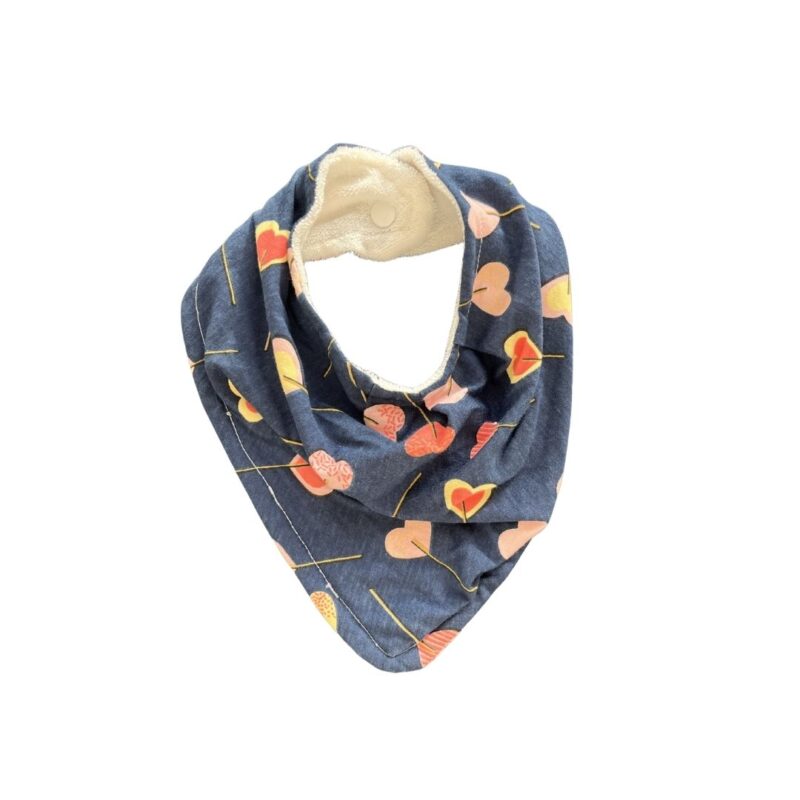 Babador Bandana Duplo Atoalhado Love Colo de Mãe