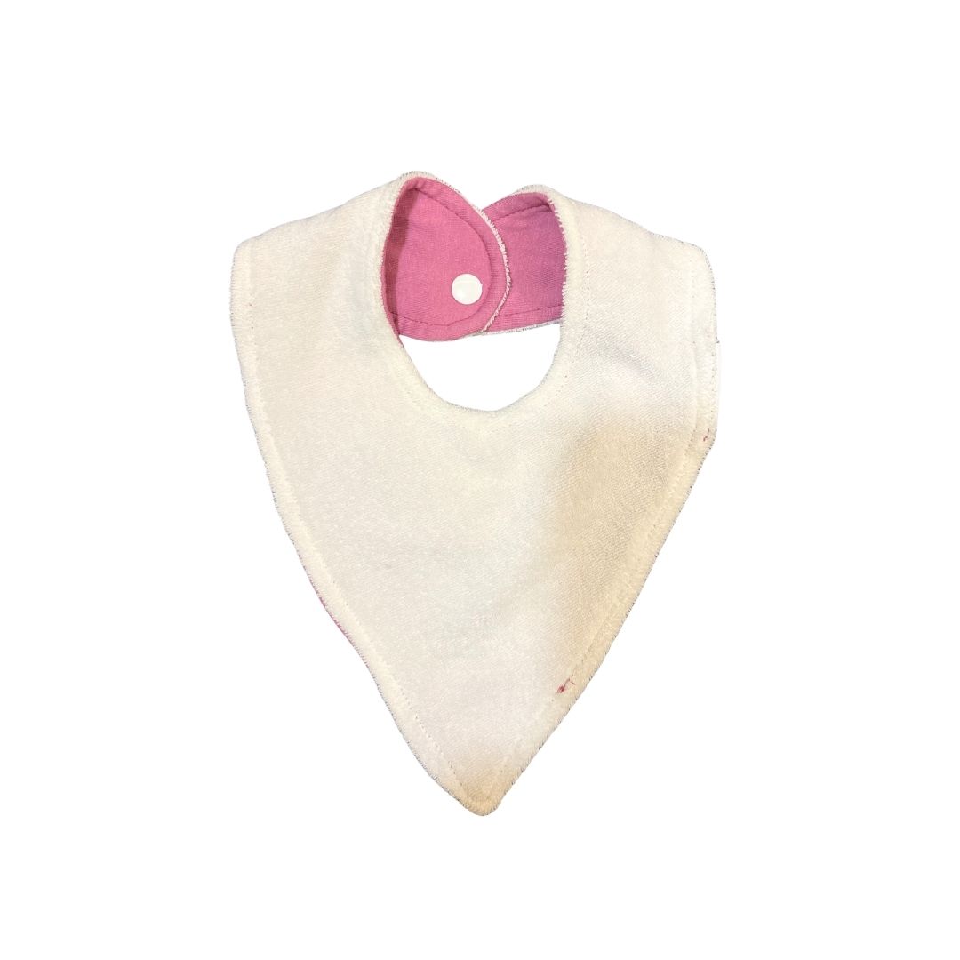 Babador Bandana Duplo Atoalhado Rosê Colo de Mãe - Imagem 2